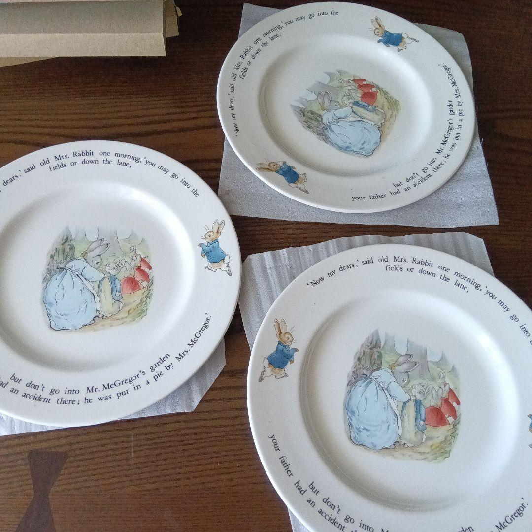 Wedgwood ピーターラビット 陶器皿 3枚セット 6,160円