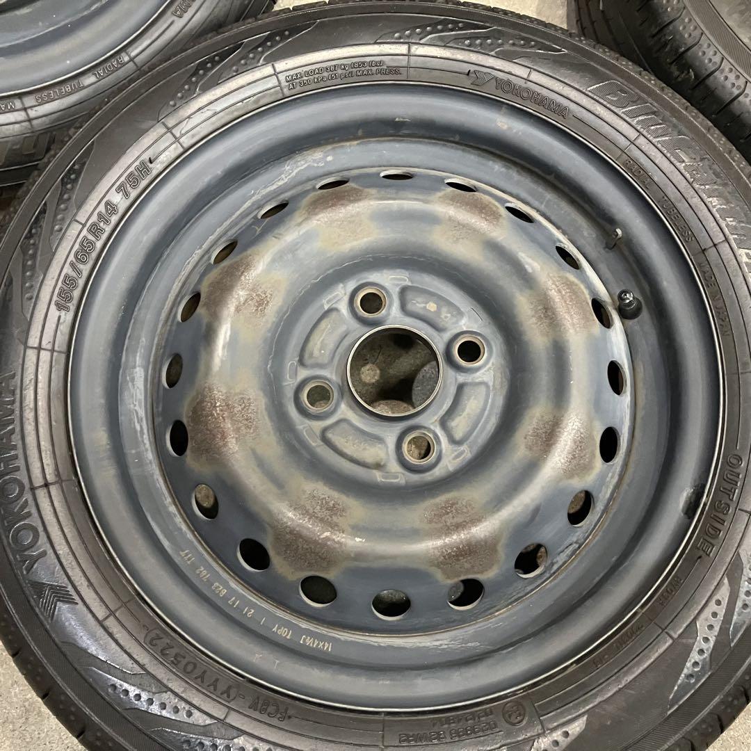 【3396】22年 155/65R14 ヨコハマ RV-03 CK N-BOX