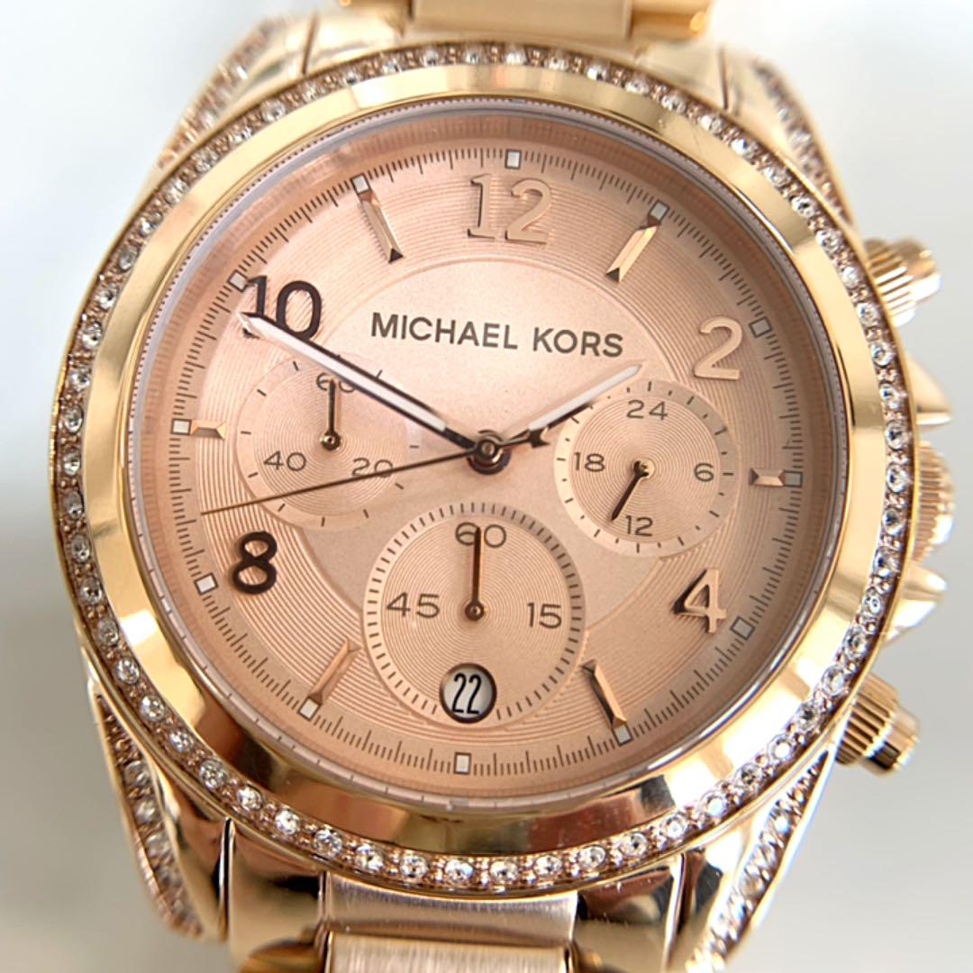 大得価在庫 MICHAEL クォーツ 腕時計 MK-5263 D72nF-m48795052932 KORS ピンクゴールド色 爆買い2022