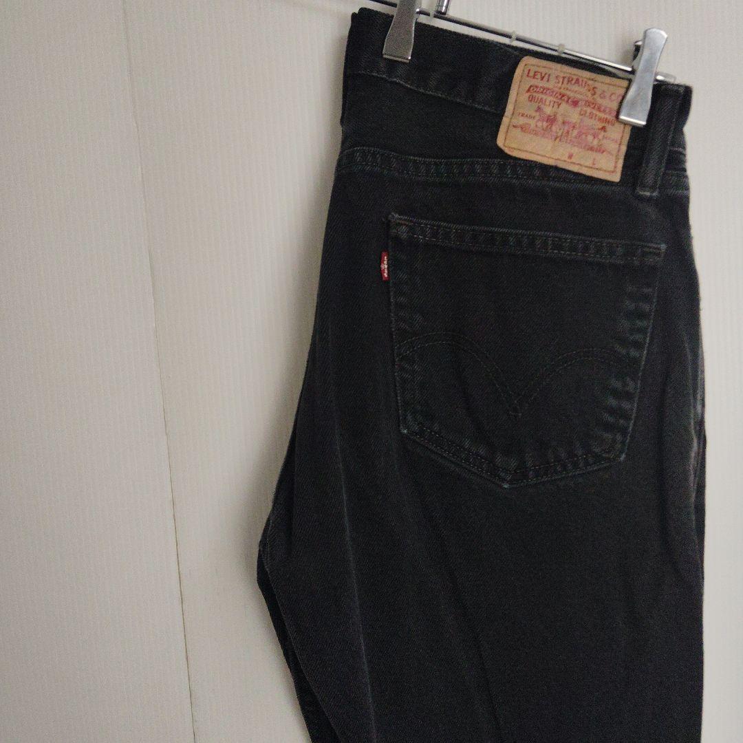 リーバイス 505 テーパード W34 L30 ジーンズ デニムパンツ ブラック