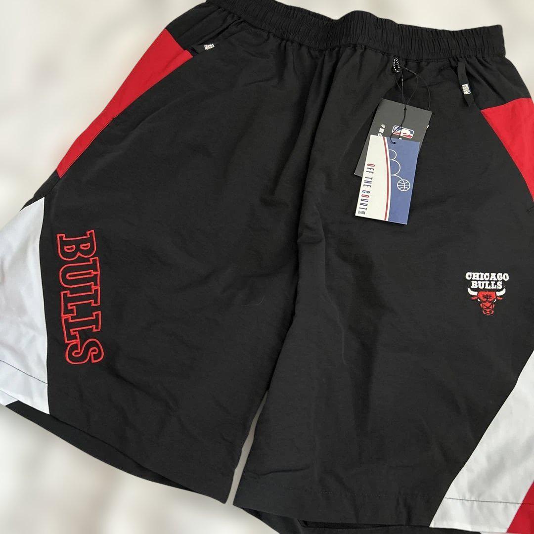 シカゴブルズ　パンツ　nba M】NBA シカゴ ブルズ ウィンドブレーカー パンツ - メルカリ