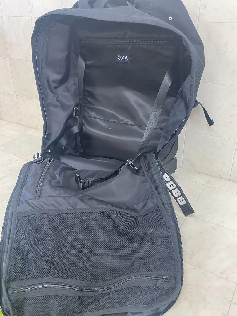 PEARLY GATES - パーリーゲイツCORDURA FABBIC 縦、横手持ち、リュック式鞄　  黒地 パーリーゲイツCORDURA FABBIC 縦、横手持ち、リュック式鞄 黒地