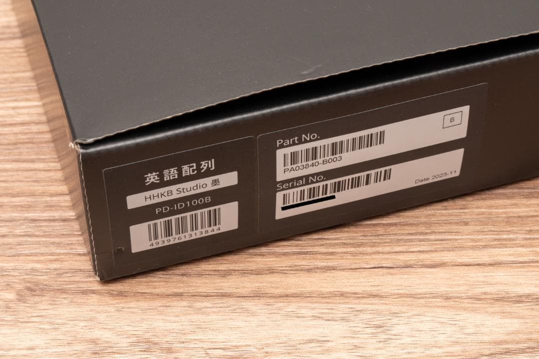 【使用頻度低】PFU HHKB Studio 英語配列 PD-ID100B（墨）
