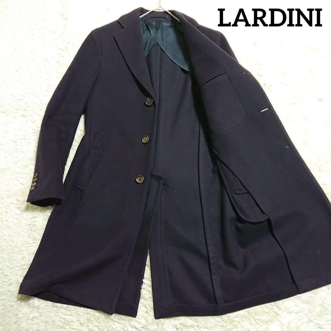 LARDINI ラルディーニ ウール チェスターコート ネイビー 46