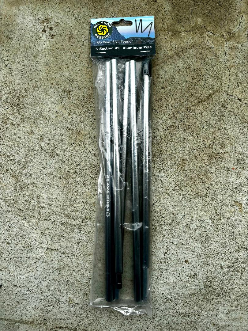 シックスムーンデザインズ 5セクション アルミ製テントポール 124CM