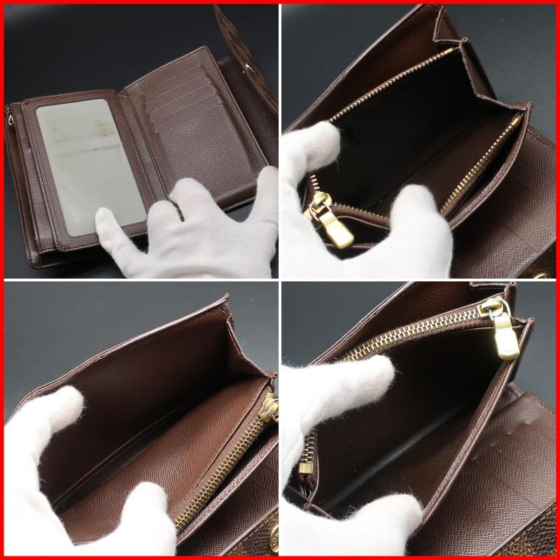 正規品 ルイ ヴィトン Louis Vuitton 二つ折り財布 ダミエ