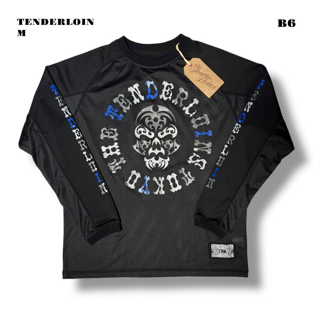 希少品！ TENDERLOIN MIX BS 長袖 Tシャツ ロンT 黒 銀 M