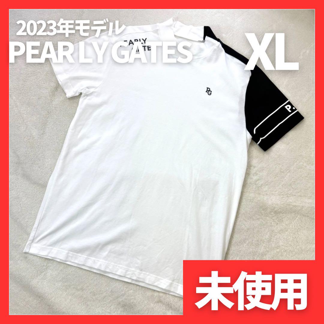 新品 パーリーゲイツ モックネック 半袖シャツ ネイビー サイズ