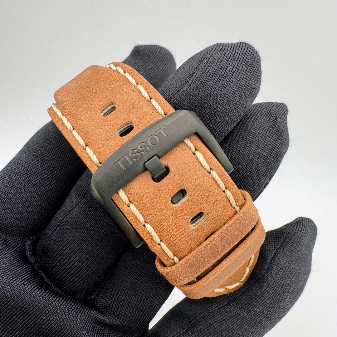 【美品】 TISSOT ティソ スーパースポーツ クロノ レザーベルト