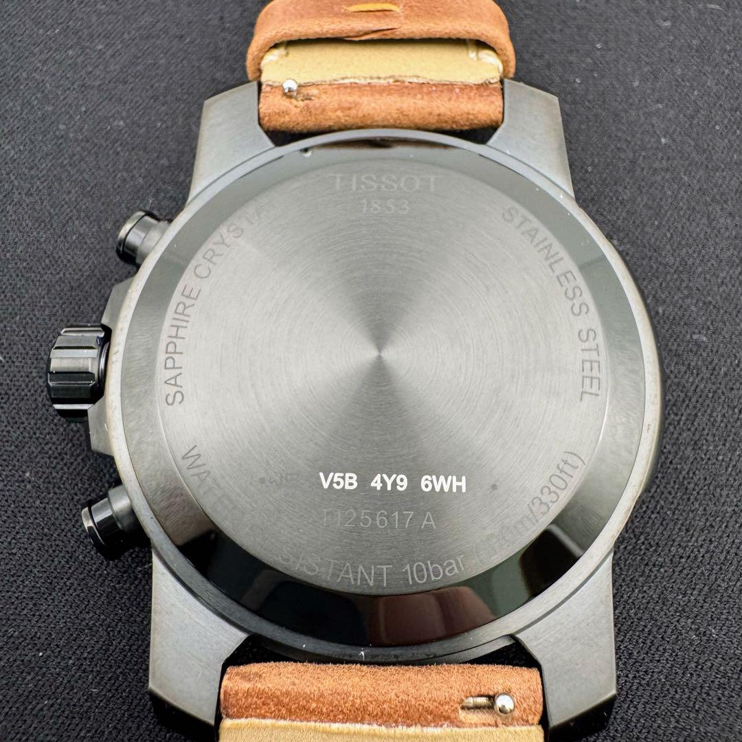 【美品】 TISSOT ティソ スーパースポーツ クロノ レザーベルト