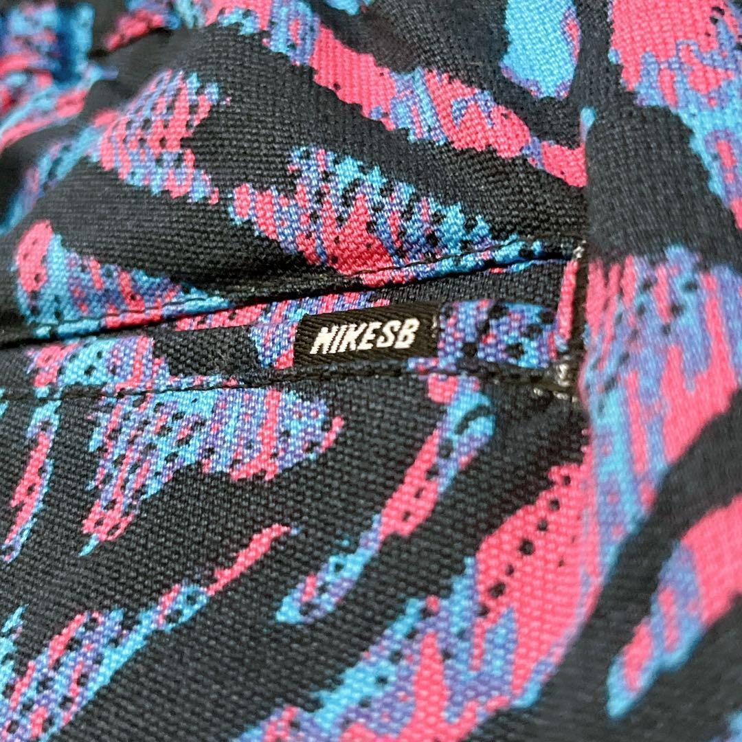NIKE ナイキ　スケートボードパンツ　　総柄　ビビットカラー　スケボー
