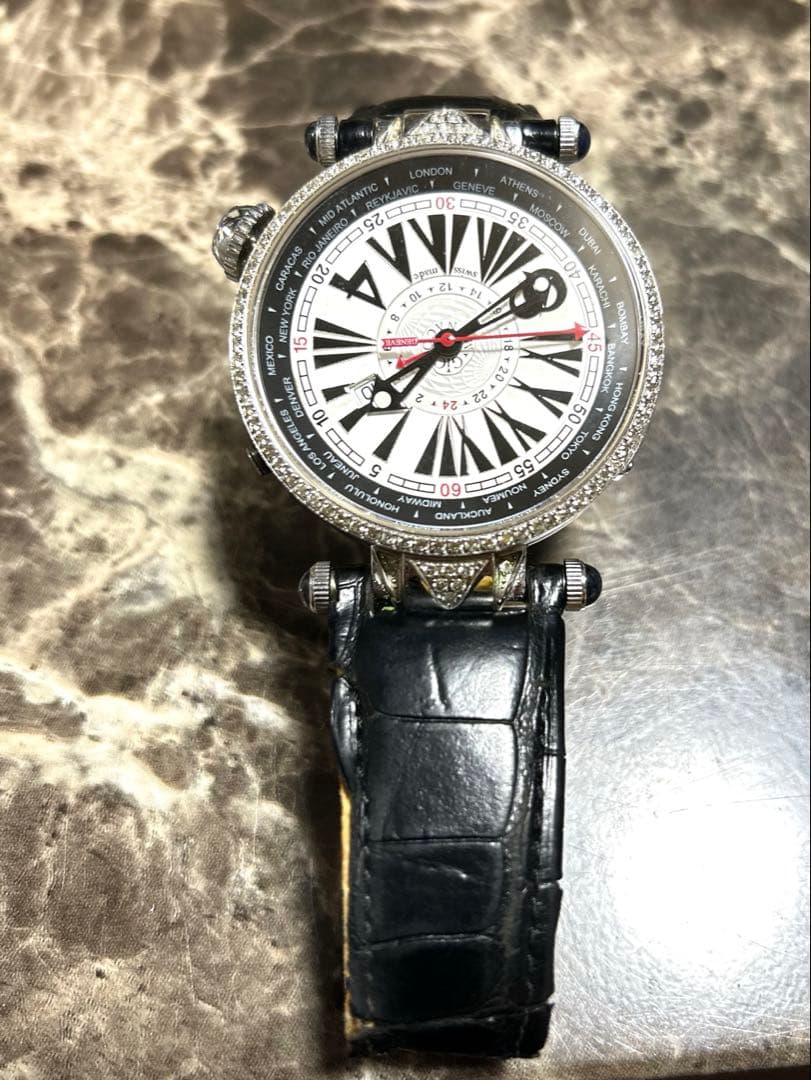 ジオモナコ ダイヤ ジオポリス 腕時計 自動巻き ダイヤベゼル