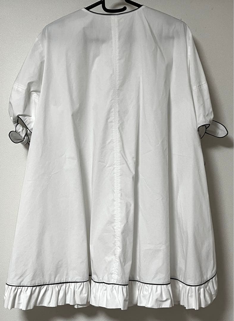 yori スナップボタン　半袖　ブラウス　チュニック