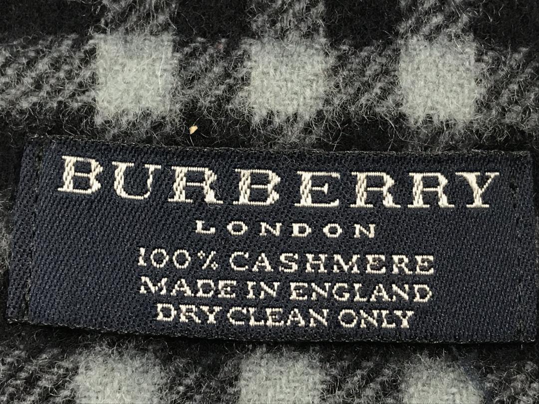 【BURBERRY】バーバリー カシミヤ マフラー　１３０ｃｍ✖３０ｃｍ