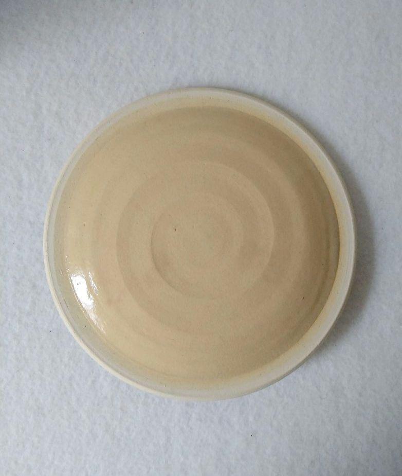 水指 茶道具 陶器 焼物 花柄 高さ約16cm 直径約15.5cm
