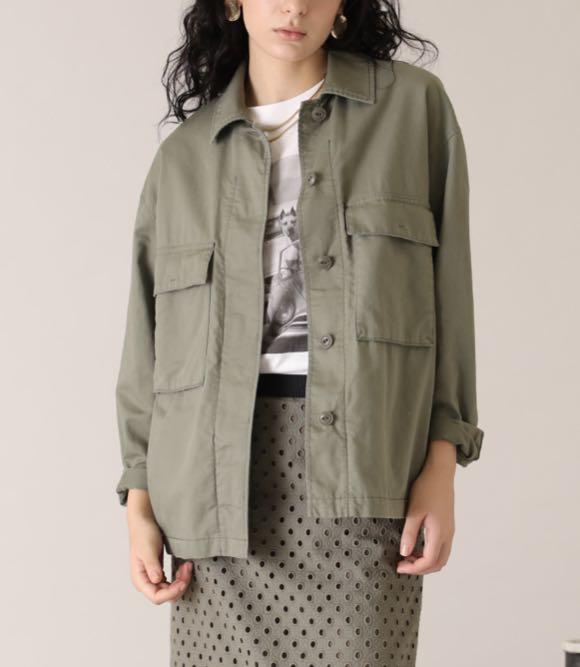 Maison ミリタリーブルゾン カーキ qKiFL-m48818441432 de Beige 最安値新品