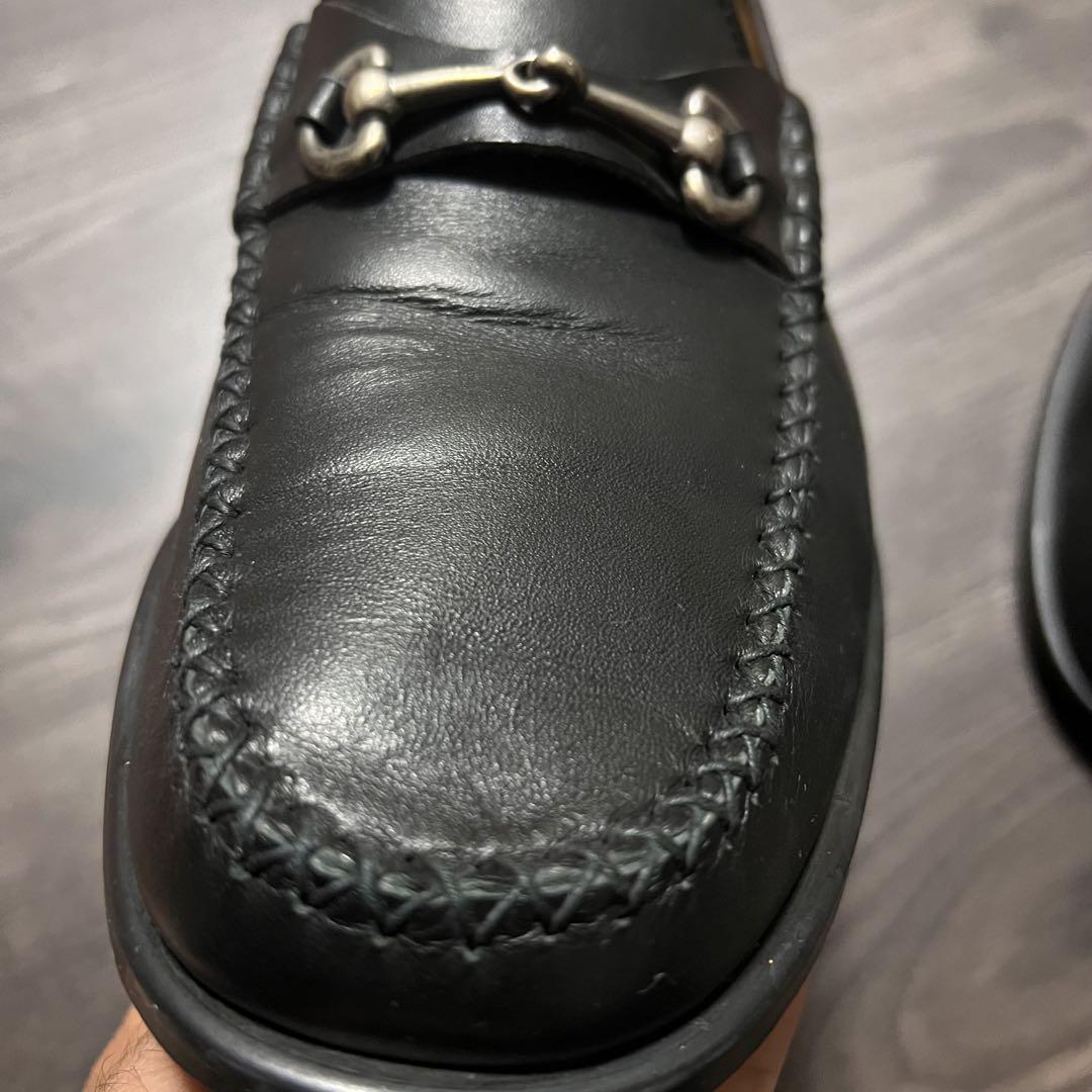 美品 GUCCI ローファー ホースビット 42(26.5cm相当) ブラック