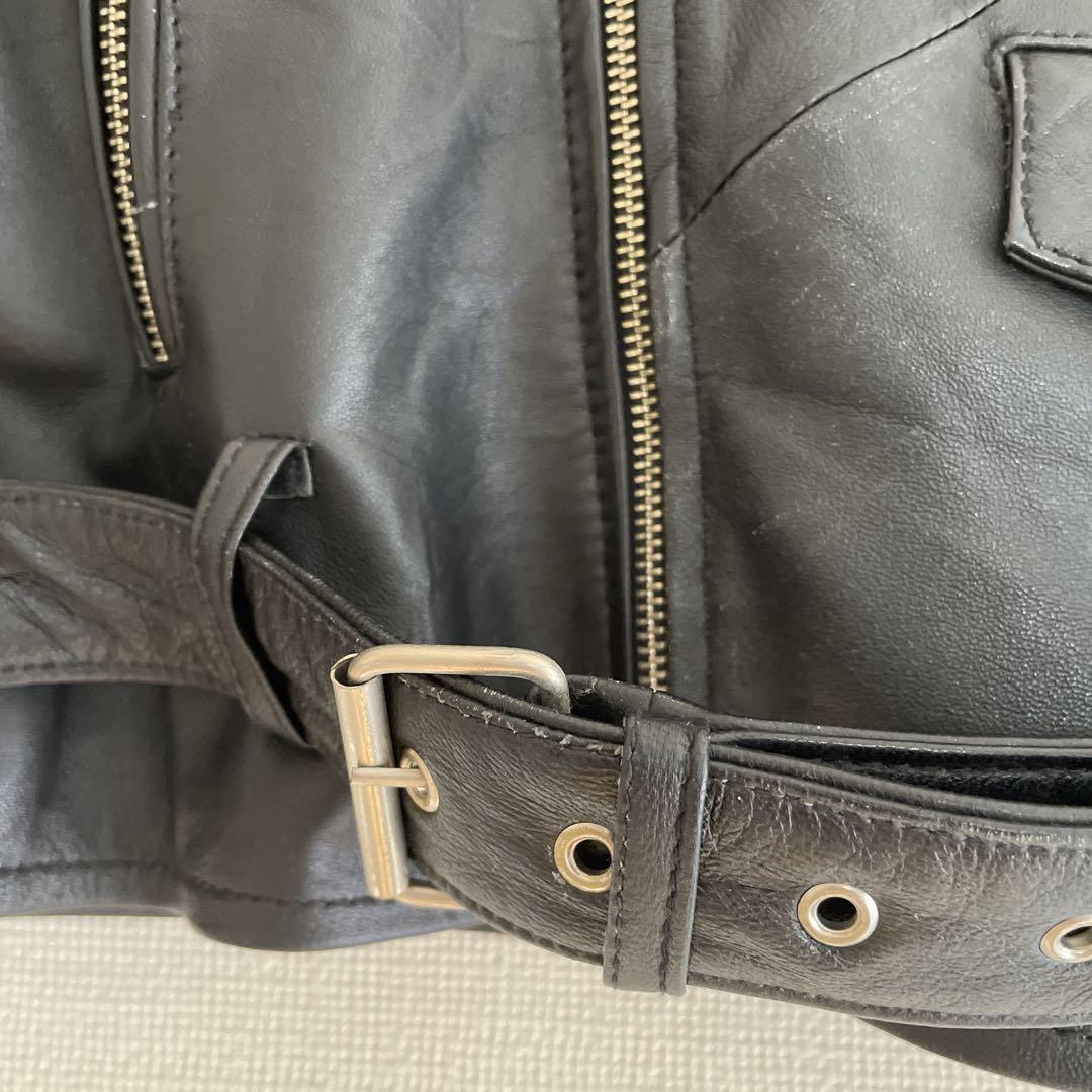 ラムレザー ライダースジャケット
