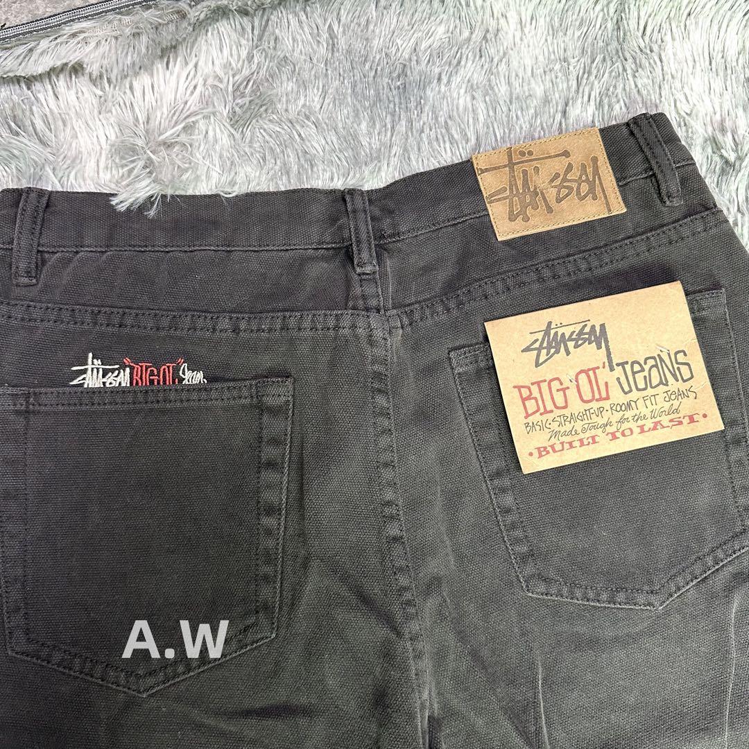 stussy washed canvas big ol' jeans 30
