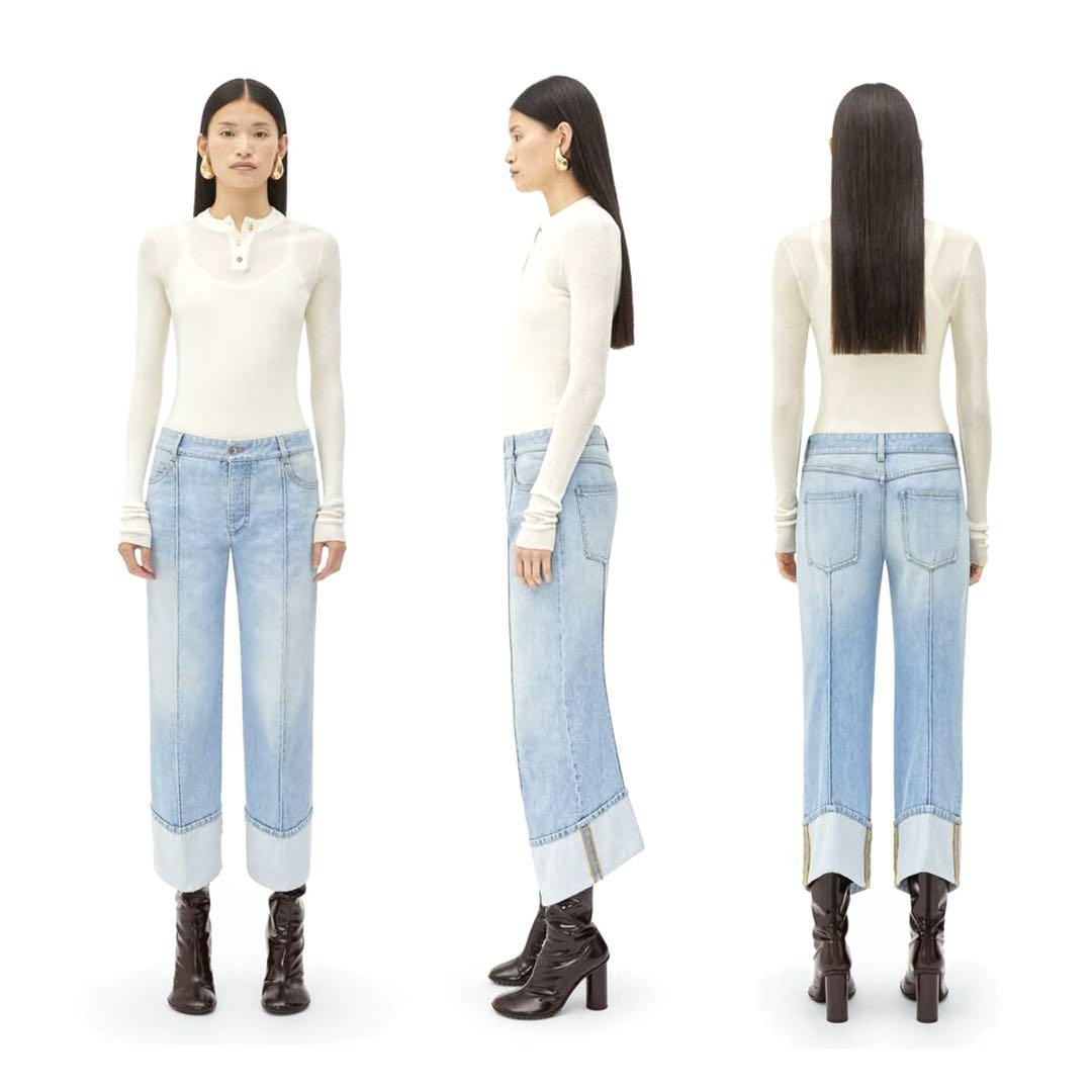 BOTTEGA VENETA Curved Shape ジーンズ デニム 36 BOTTEGA VENETA - BOTTEGA VENETA Curved Shape ジーンズ デニム