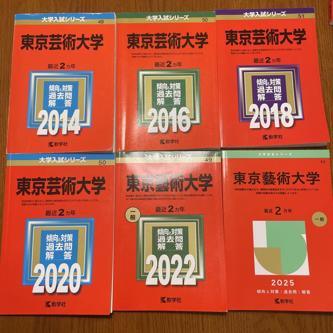 東京藝術大学　赤本　2012年〜2021年、2023年〜2024年