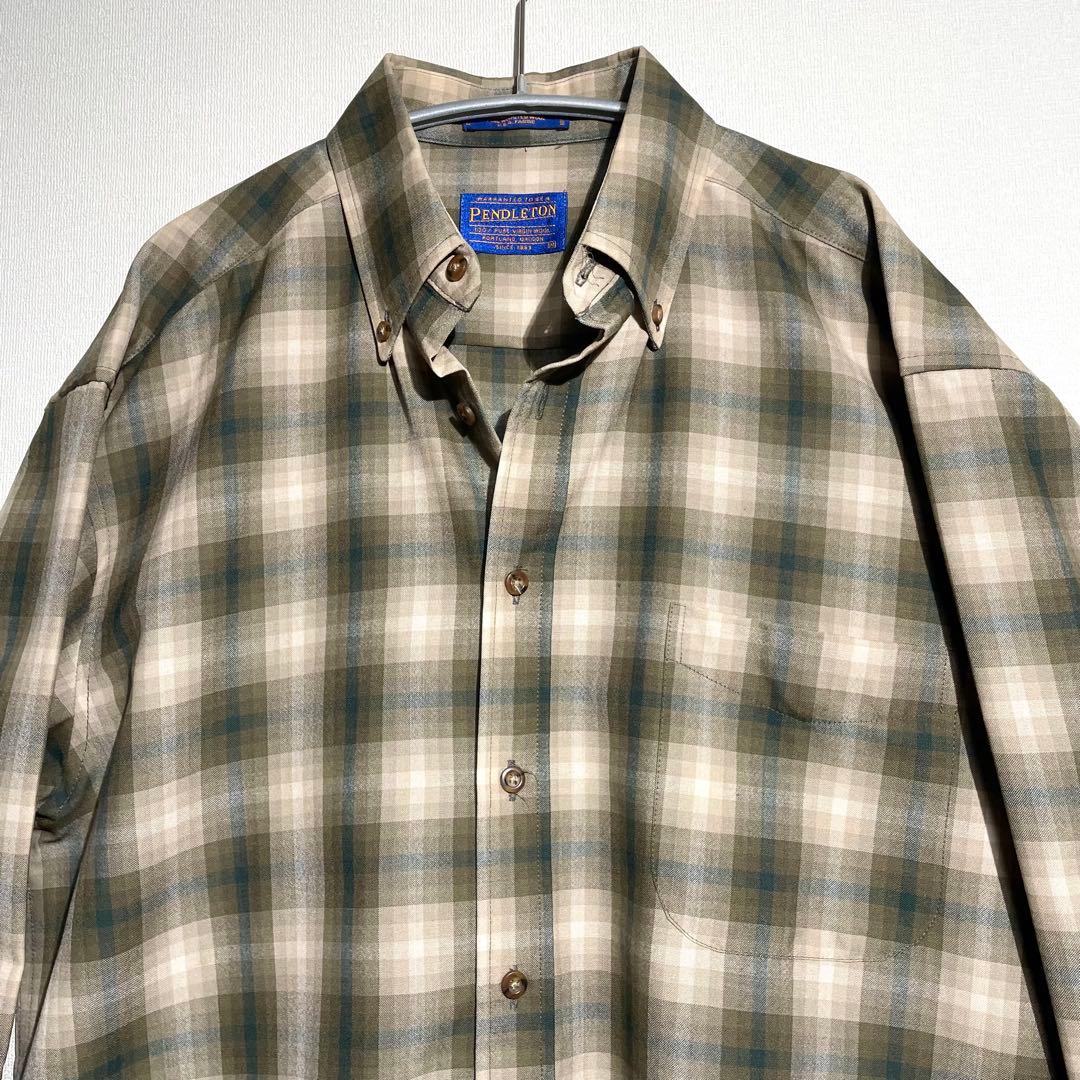 ペンドルトン オンブレ チェック ブロック シャツ XL相当XL(LL)・PENDLETON