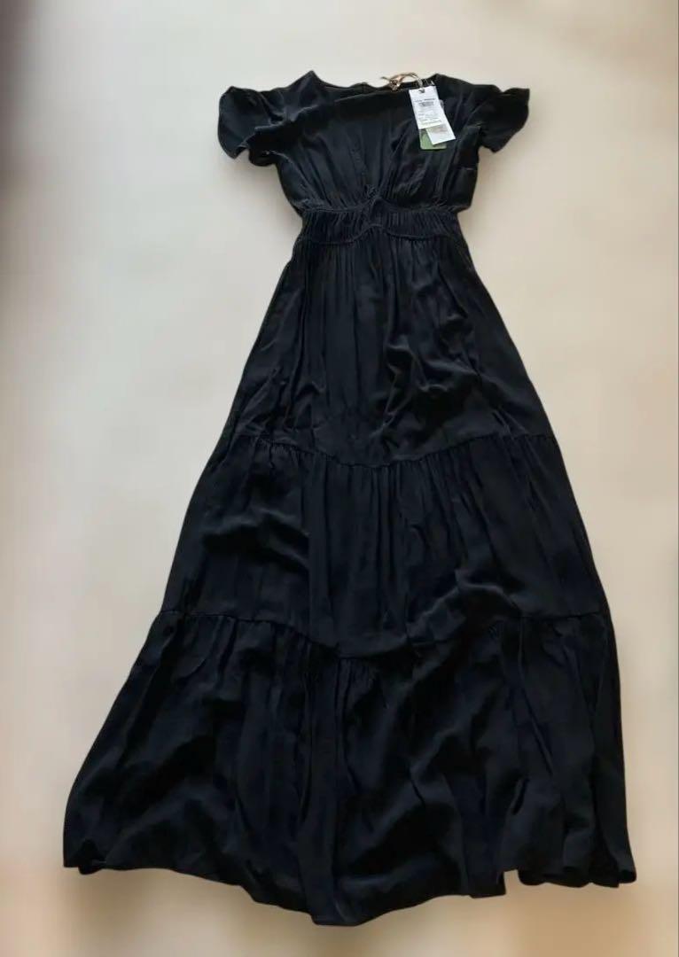RINASCIMENTO Nero Black ロングドレス S