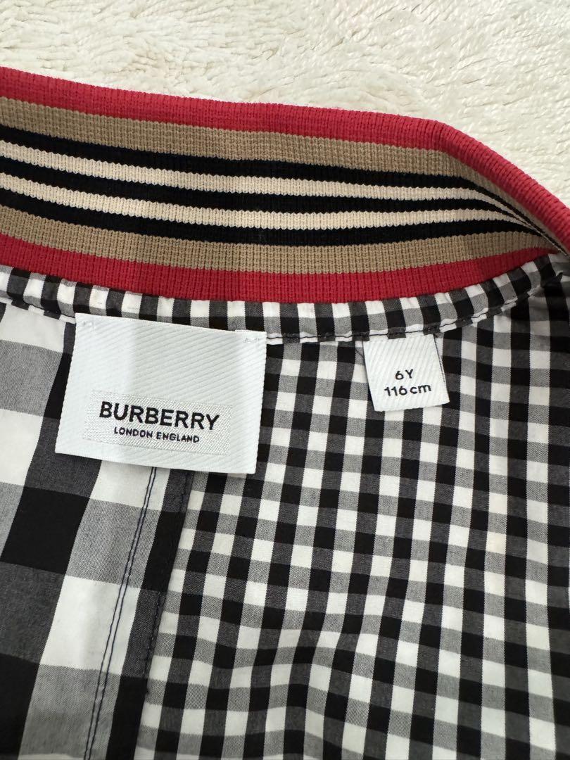 BURBERRY チェック柄 長袖シャツ 6Y