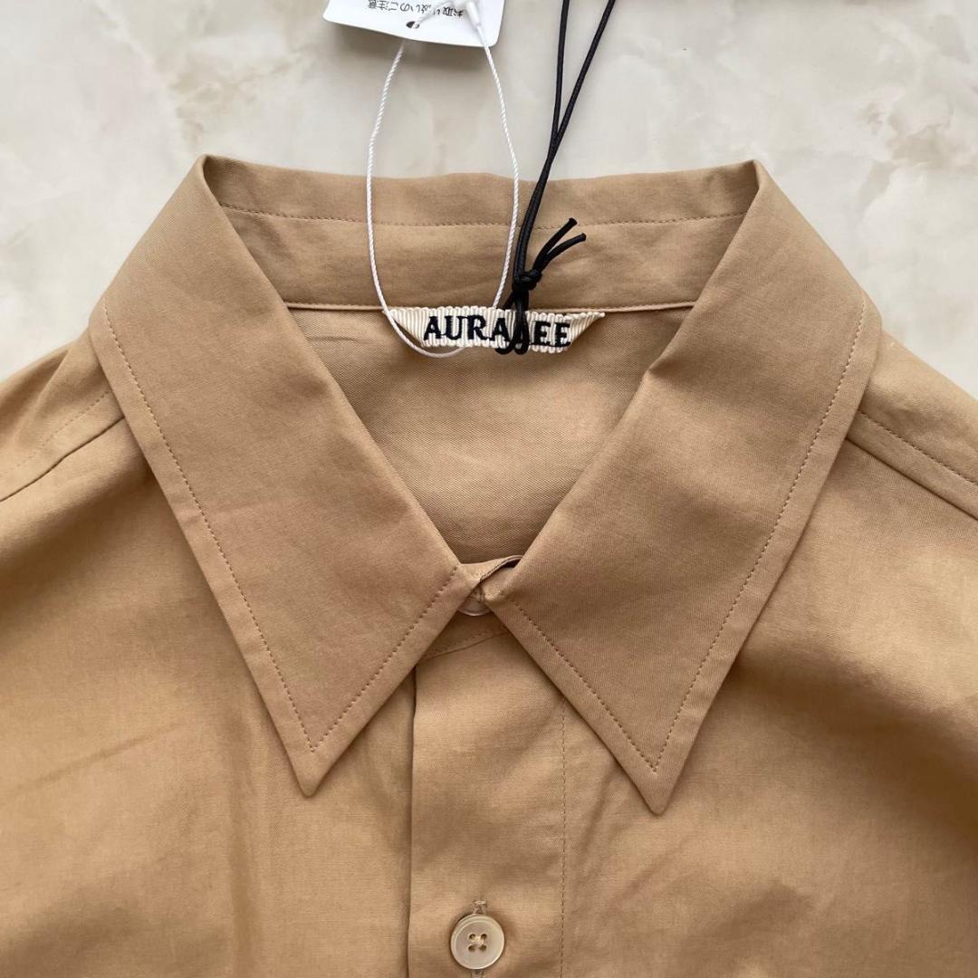 24SS新品　オーラリー WASHED FINX TWILL BIG SHIRT