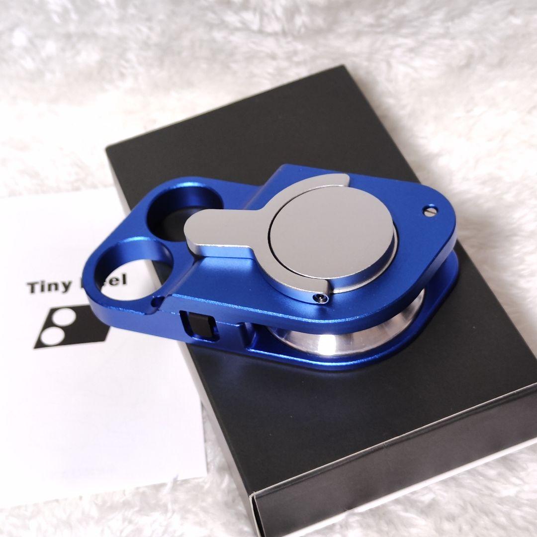 Tiny Reel タイニーリール 世界最小級 コンパクト　 釣り竿 ブルー