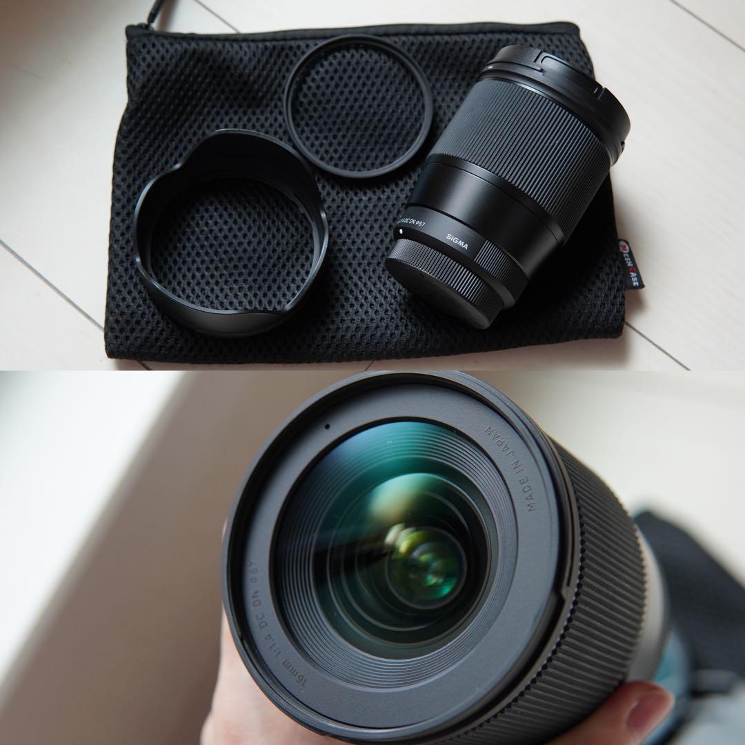 シグマ16mm F1.4 DCDNマイクロフォーサーズ 単焦点 その他付属品あり