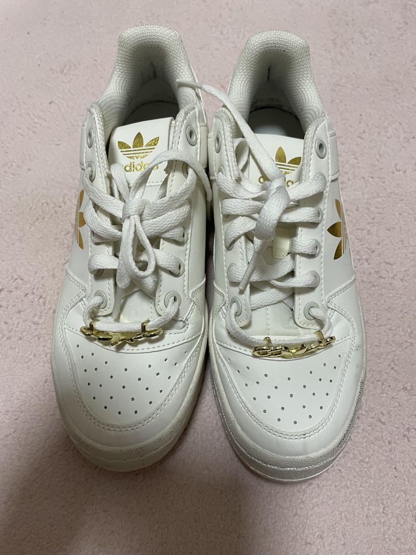 ★美品adidas ホワイトレザー スニーカー