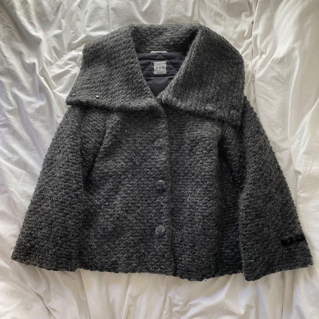 新品登場 TATRAS 02 ダークグレー ニット ダウンジャケット ダウン