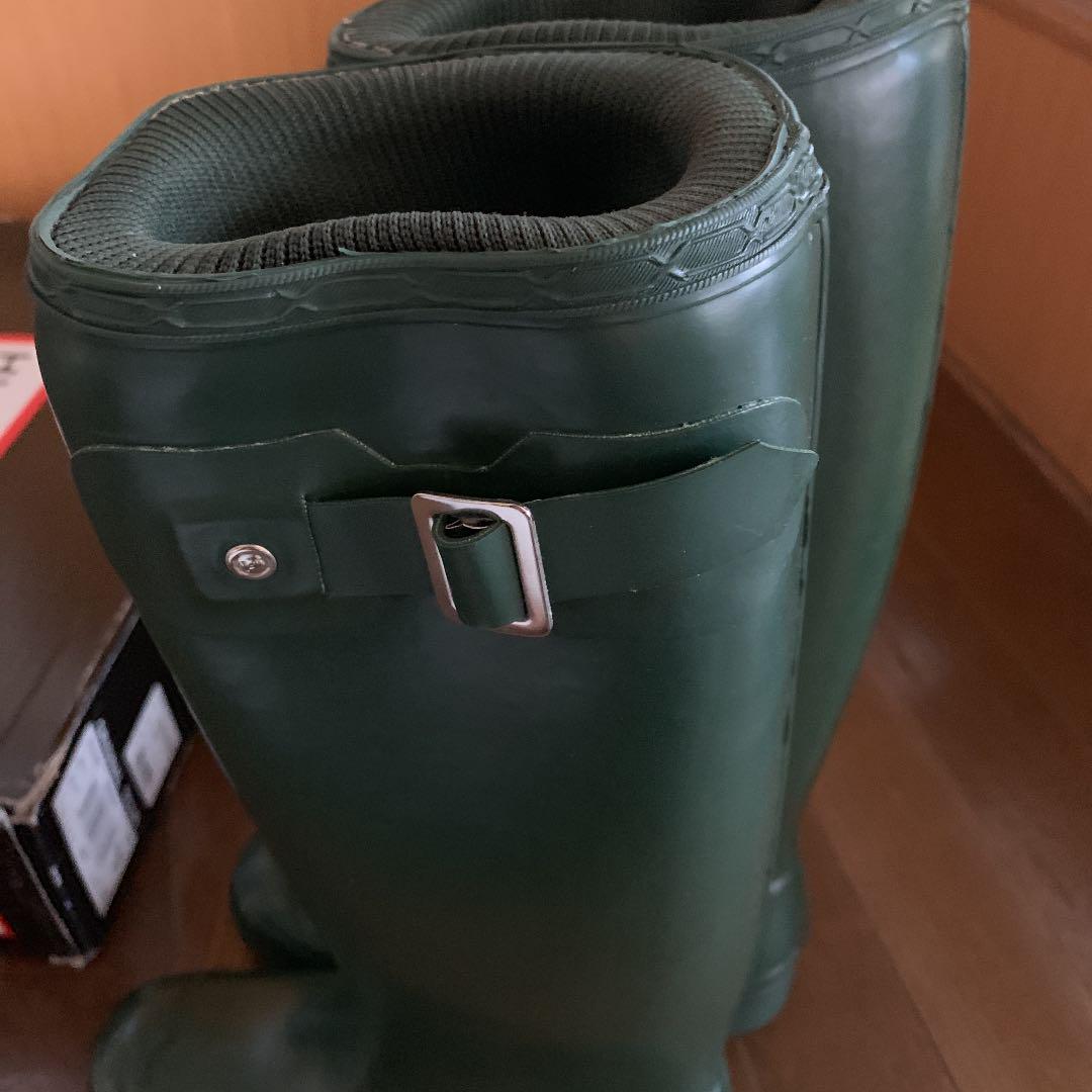 新品⭐︎HUNTER⭐︎レインブーツ 23cm 値下げ】HUNTER レインブーツ 23cm グリーン(未使用品)