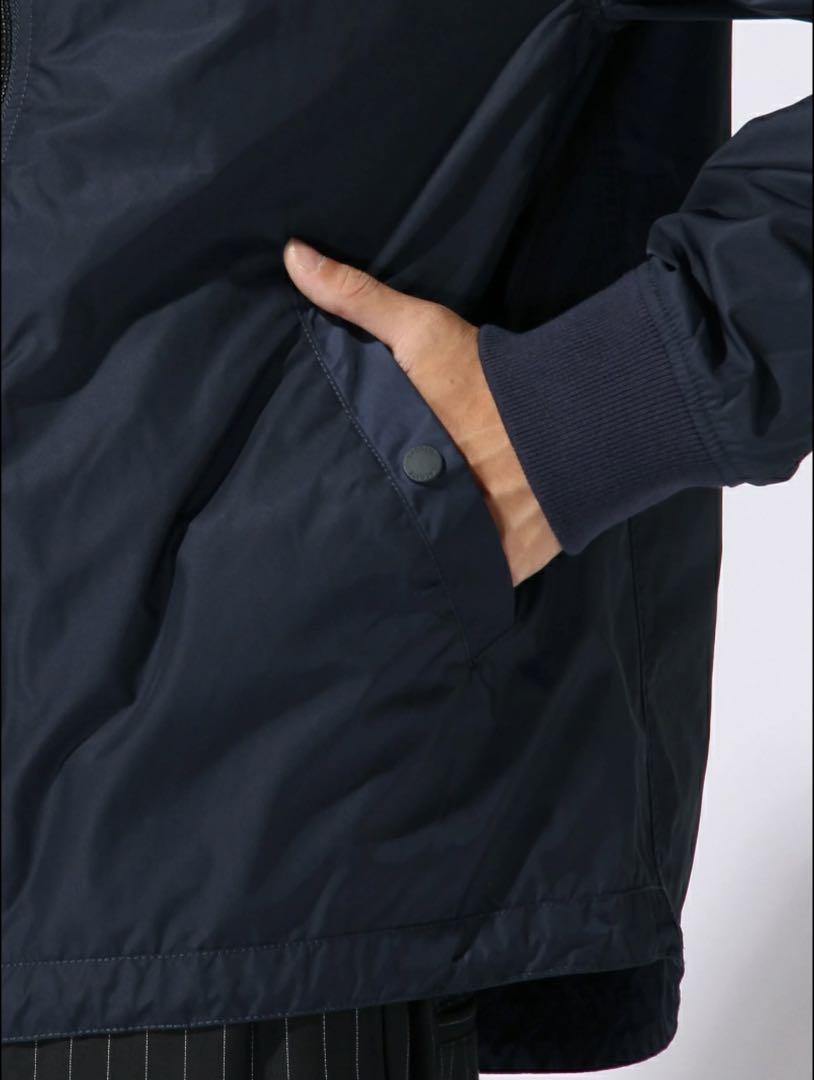 【美品】LACOSTE ラコステ MA-1 ナイロンブルゾン ネイビー (XL)