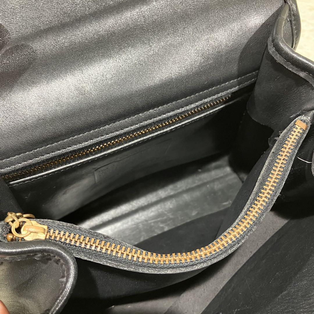 OLD COACH ハンドバッグ 2way ターンロック ブラック 9977