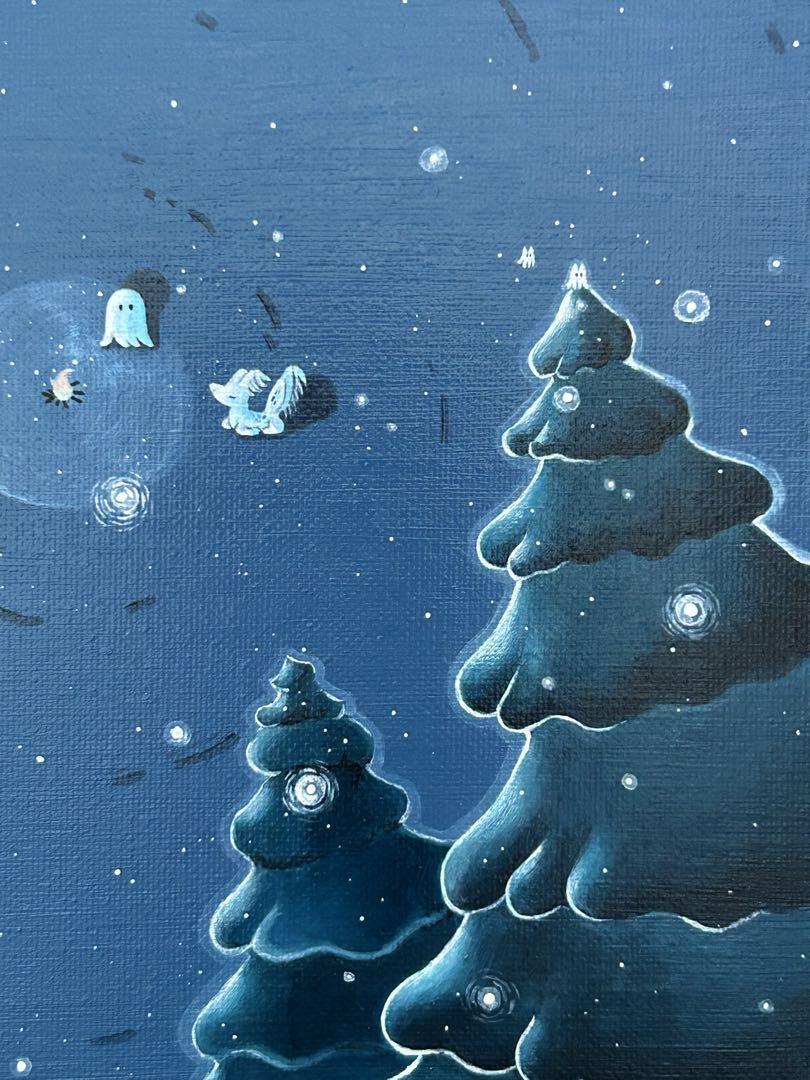 the arrival of winter アクリル画