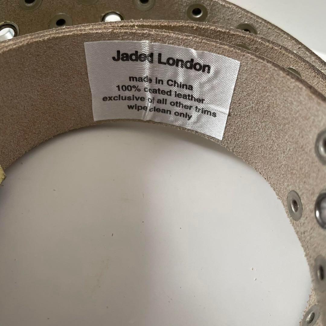 JADED LONDON ジェイデッドロンドン /スタースタッドベルト ホワイト