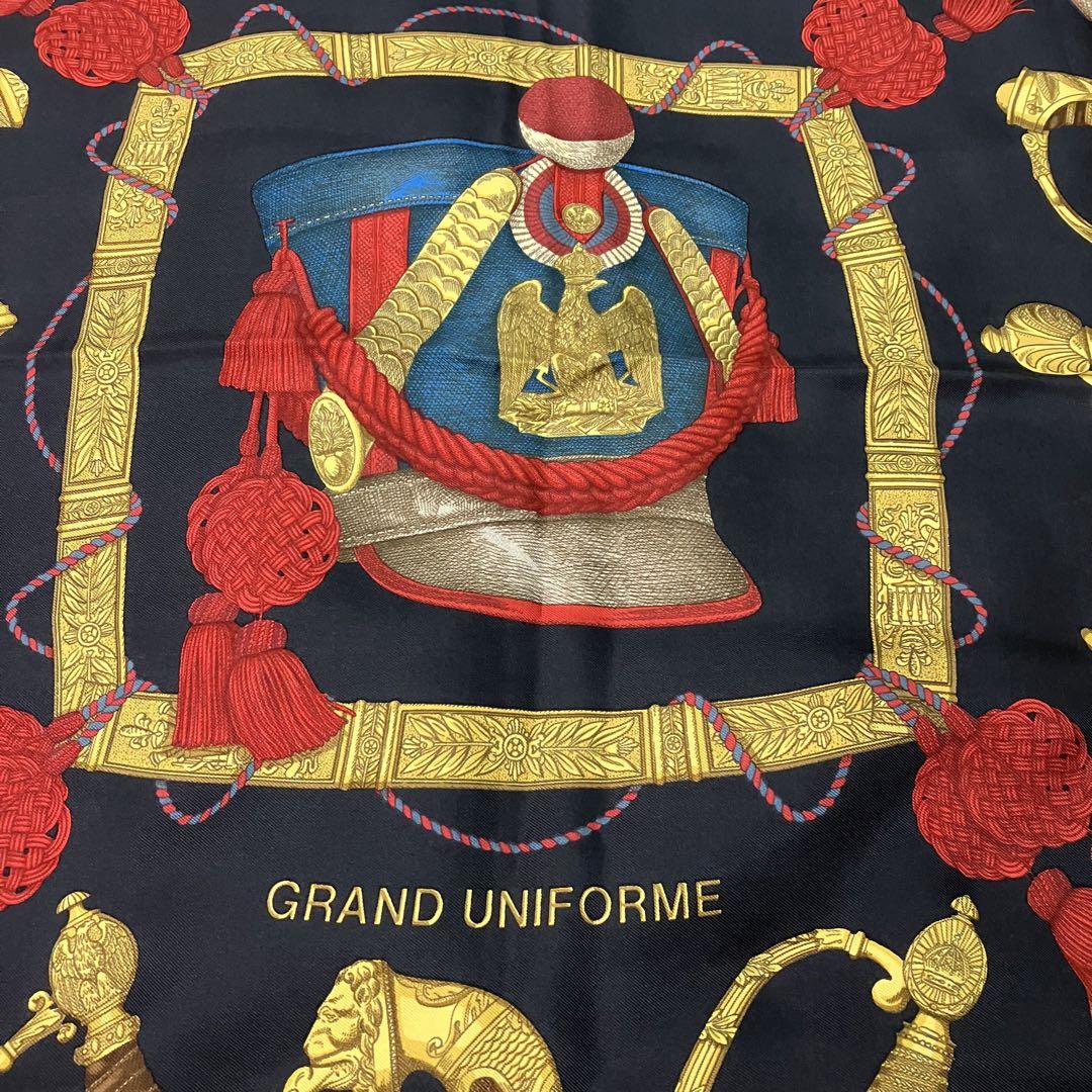 美品 HERMES カレ90 GRAND UNIFORM タグ有り 画像2