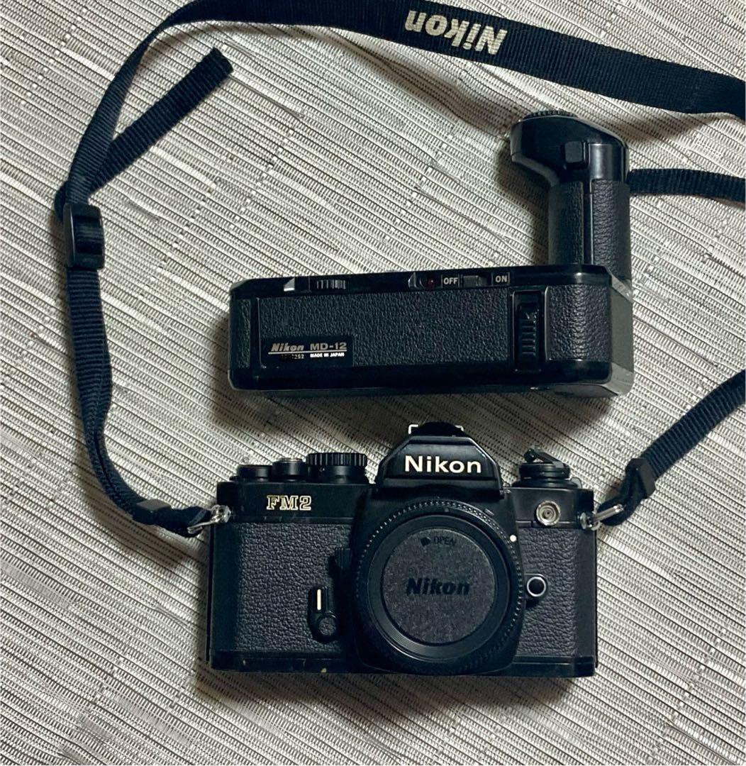 ニコン /nikon FM2 /ブラック/MD-12 /フィルムカメラ/ レトロ