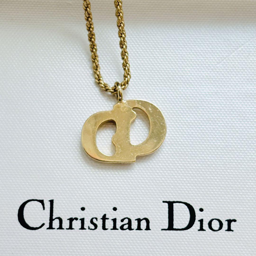 極美品✨ Dior ネックレス CD ロゴ 希少 刻印 2033