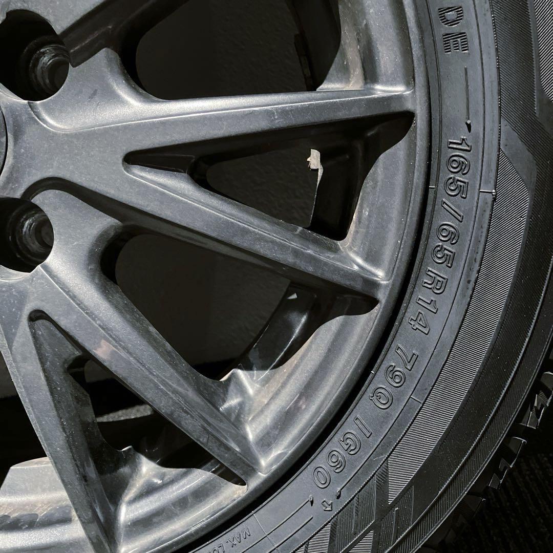 トヨタ ルーミー  スタッドレスタイヤ ホイール 4本セット　165/65R14