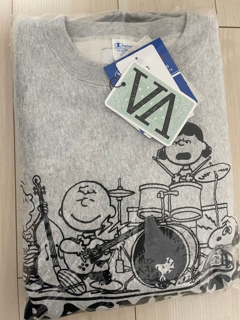 完売品 PEANUTS FRAGMENT 藤原ヒロシ Sweat グレー XL 完売品 PEANUTS FRAGMENT 藤原ヒロシ Sweat グレー XL