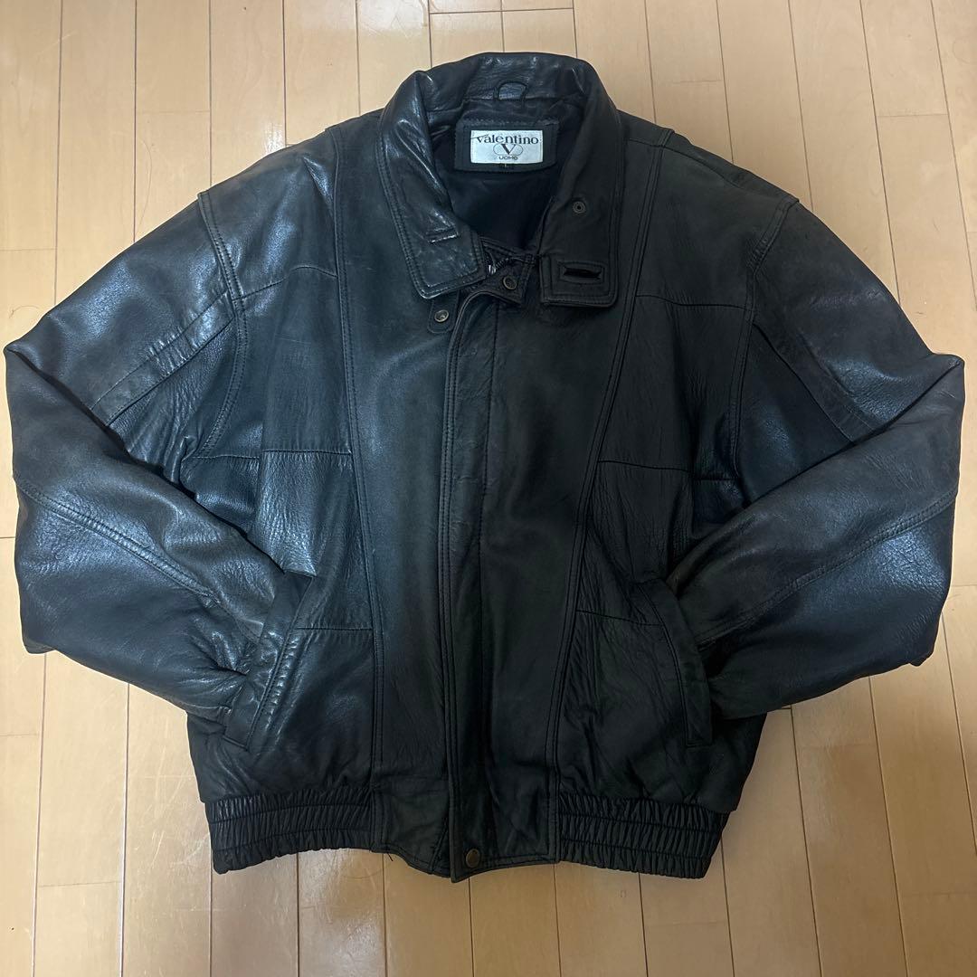 valentino レザージャケット 短丈
