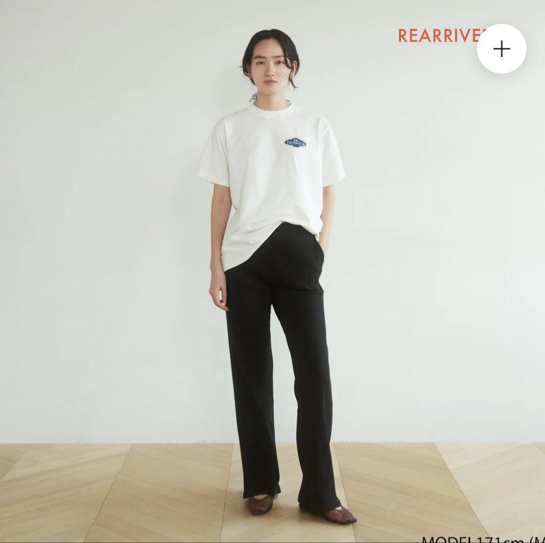 Searoomlynn ヘムカットRIBストレートパンツ