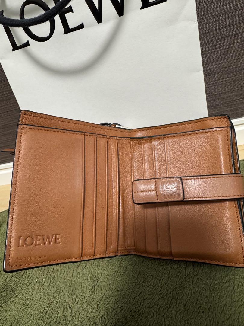 LOEWE ロエベ 二つ折り財布 財布 メンズ LINEN ネイビーブルー