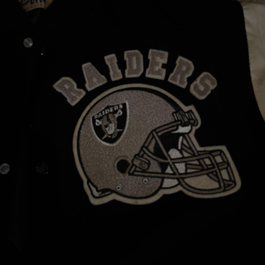 RAIDERS スタジャン ブラック/グレー chalk line RAIDERS スタジャン ブラック/グレー chalk line