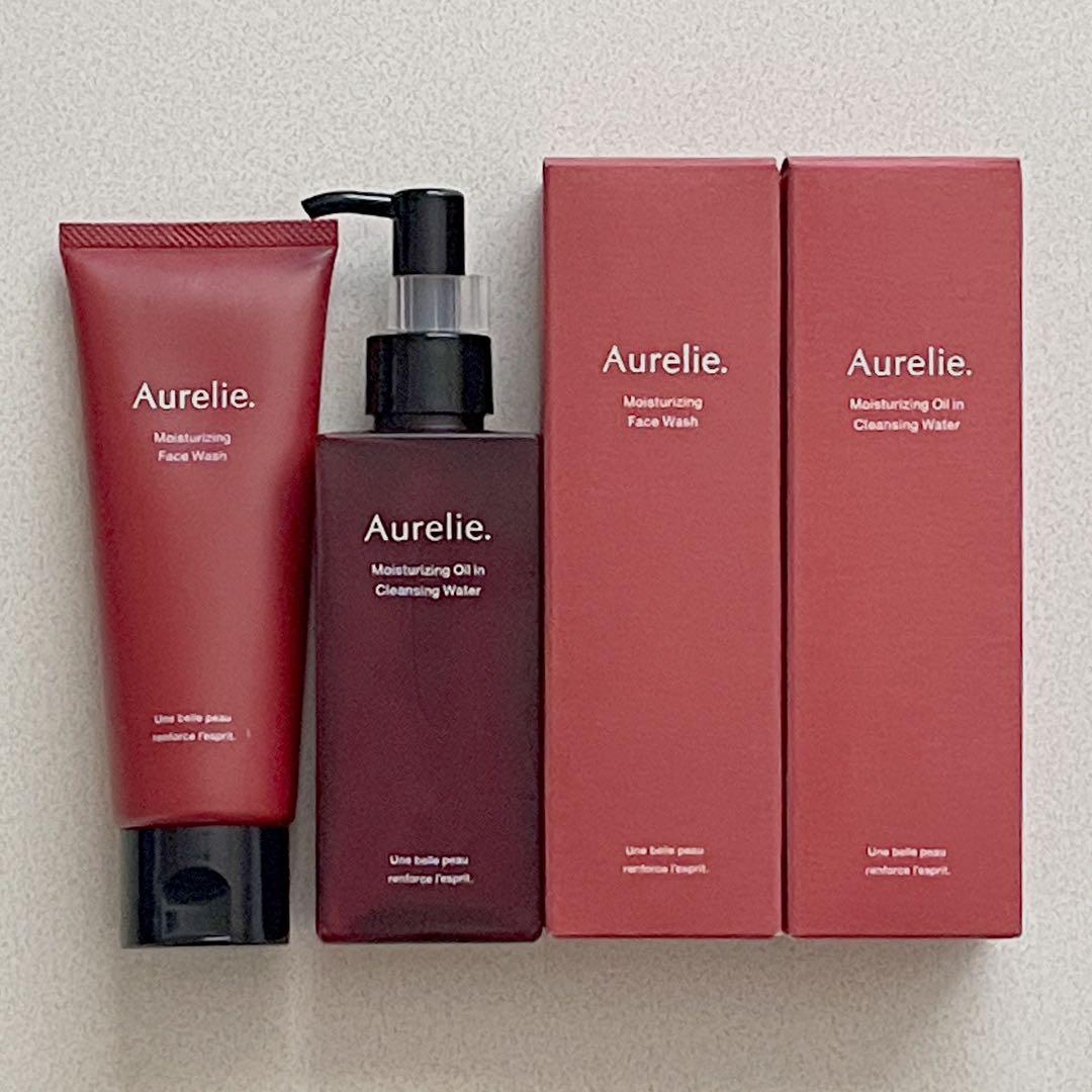 Aurelie保湿クレンジング&フェイスウォッシュ新品2セット&使用済1セット Aurelie. 保湿フェイスウォッシュ & クレンジングウォーター