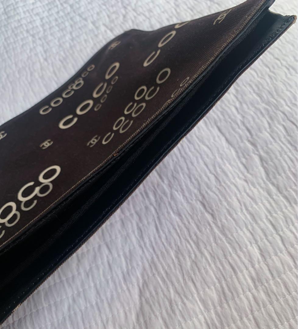 CHANEL シャネル COCO ロゴ クラッチ ポーチ