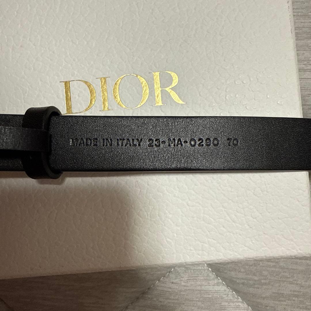 Dior CDロゴ ブラックレザーベルト 70 Dior CDロゴ ブラックレザーベルト 70